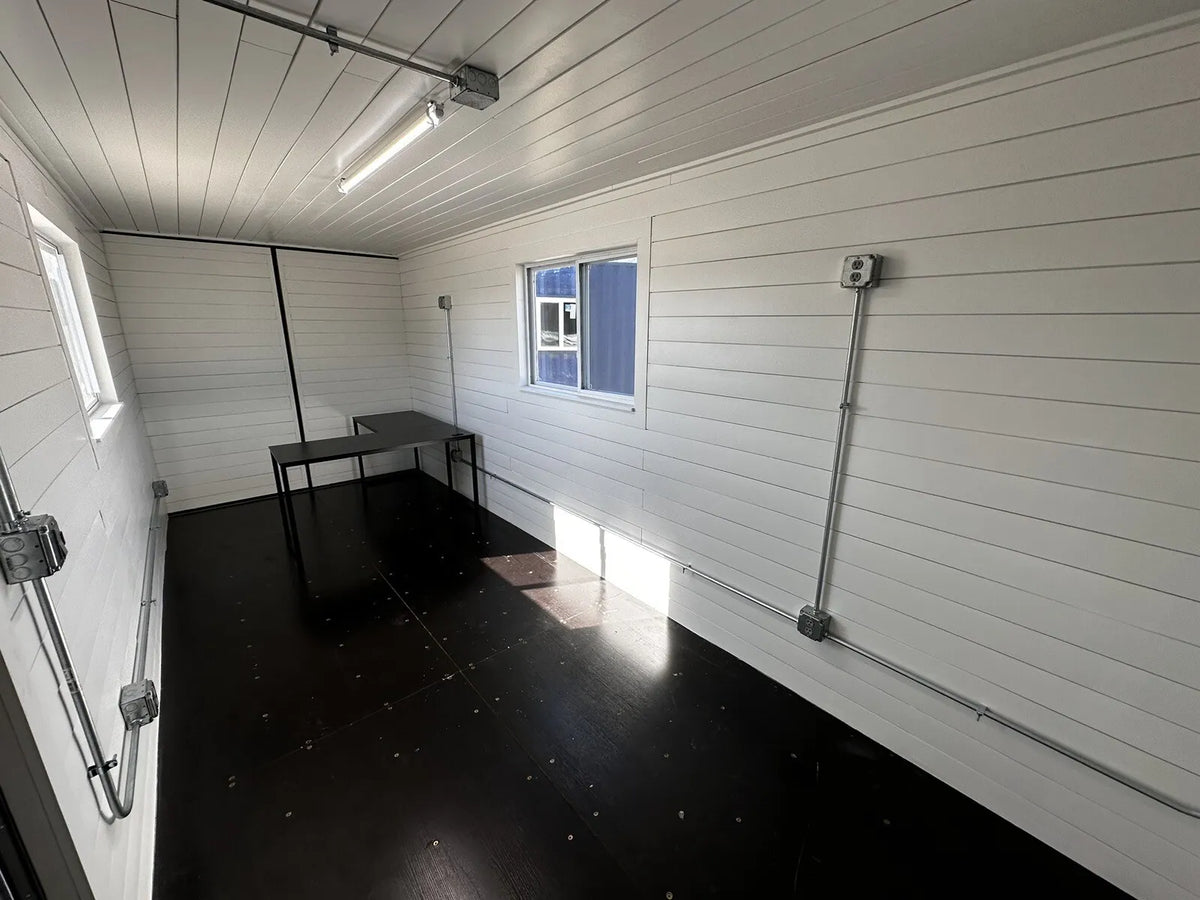 20 ft Slate Gray Shiplap Container Office, photo 5