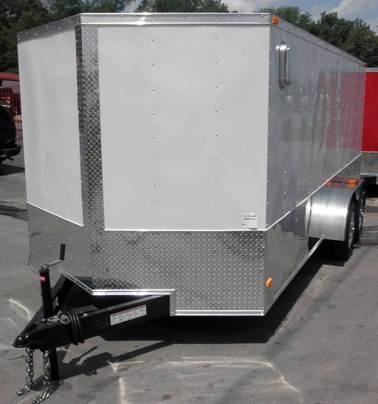 7 × 16 ft V-Nose Enclosed Trailer, photo 1