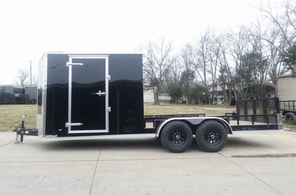 7 × 20 ft V-Nose Hybrid Enclosed Trailer, photo 3