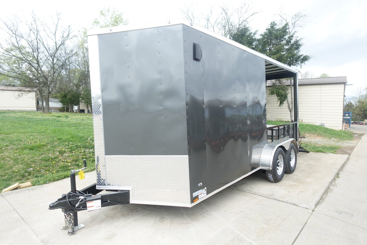 7 × 16 ft V-Nose Hybrid Enclosed Trailer, photo 1