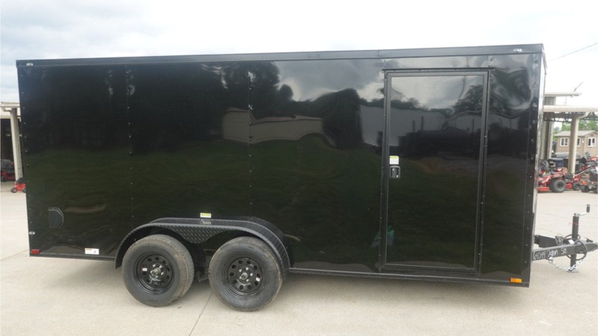 7 × 16 ft V-Nose Enclosed Trailer, photo 3