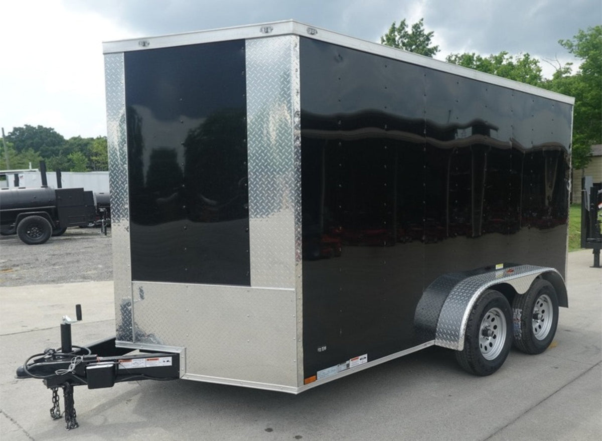 7 × 12 ft V-Nose Enclosed Trailer, photo 2