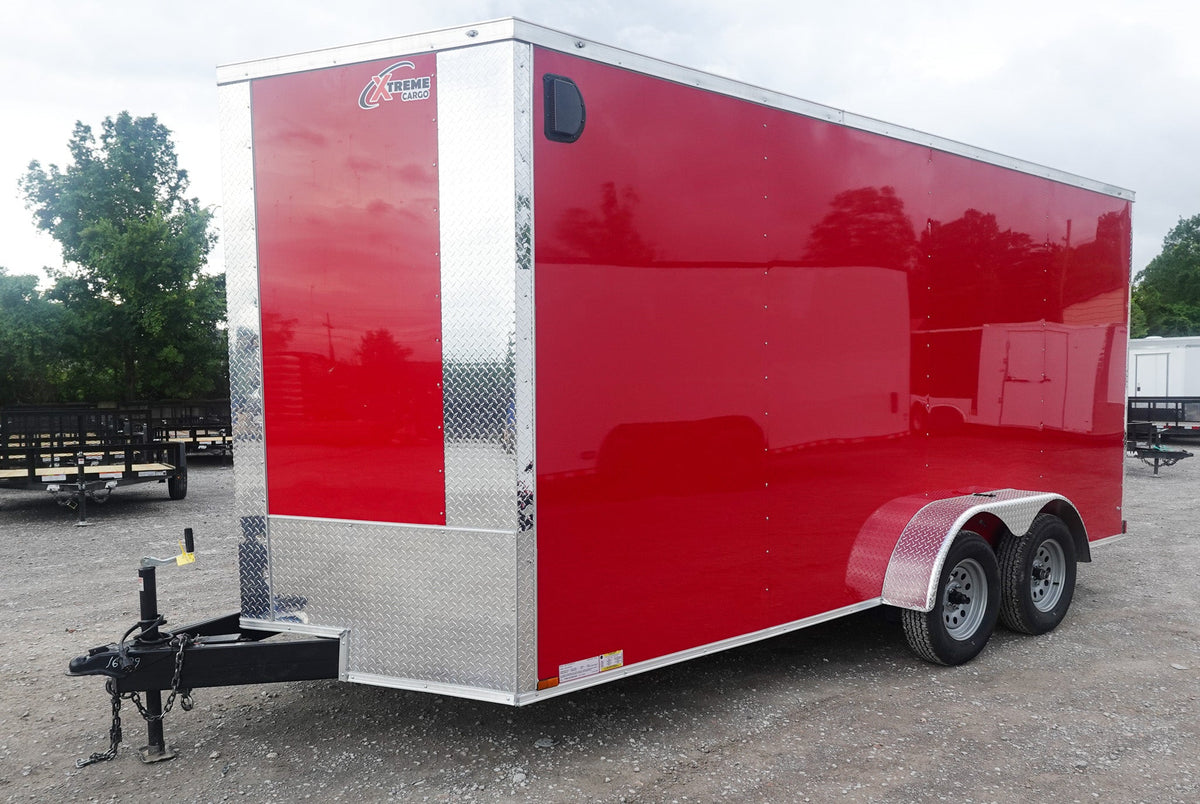 7 × 16 ft V-Nose Enclosed Trailer, photo 2