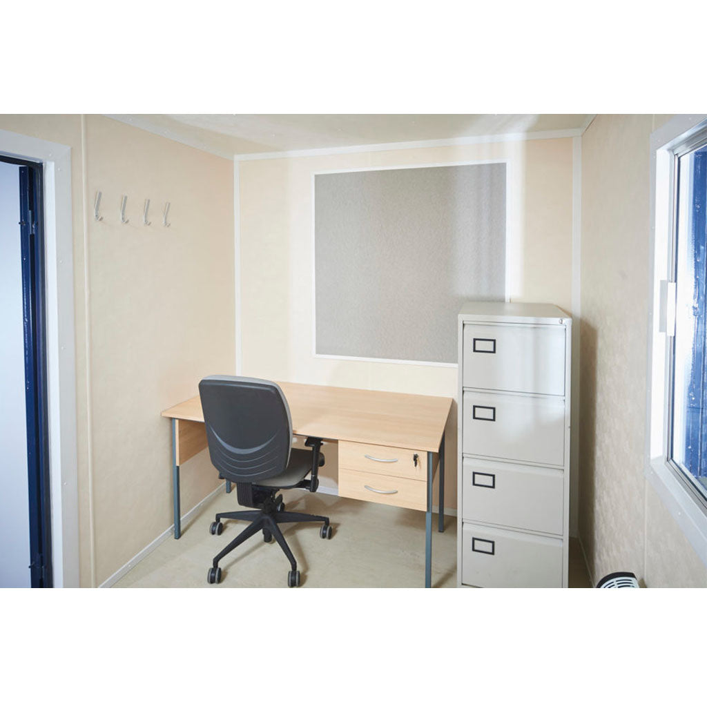 12 × 8 ft Steel Anti-Vandal Office Cabin, photo 1