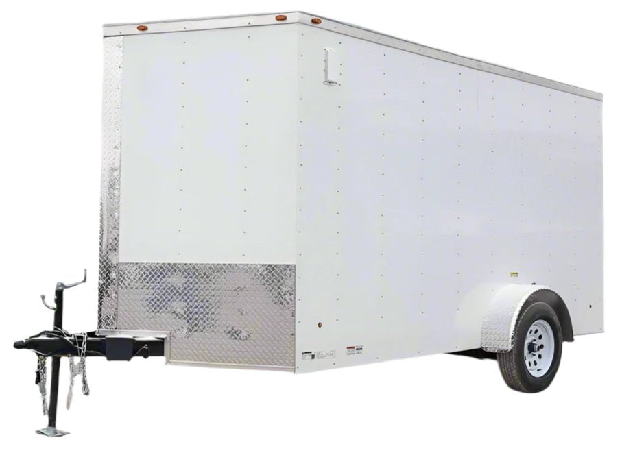 7 × 12 ft V-Nose Enclosed Trailer, photo 1