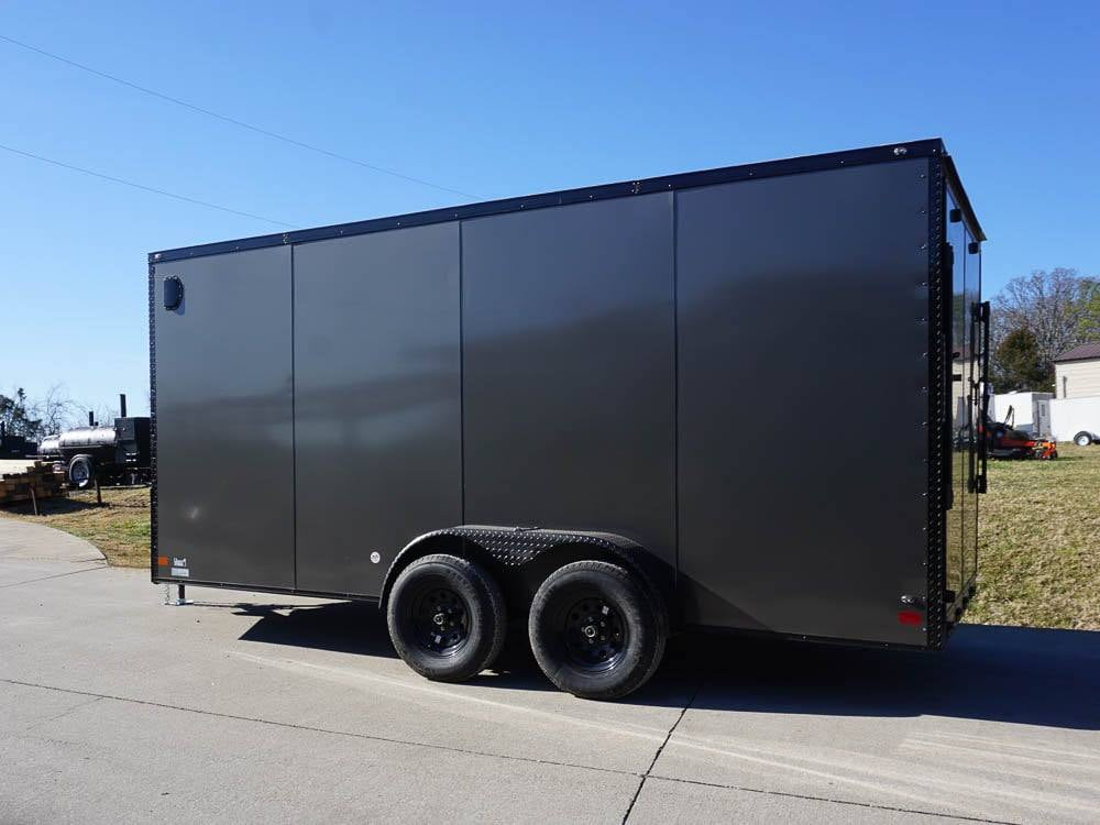 7 × 16 ft V-Nose Enclosed Trailer, photo 5