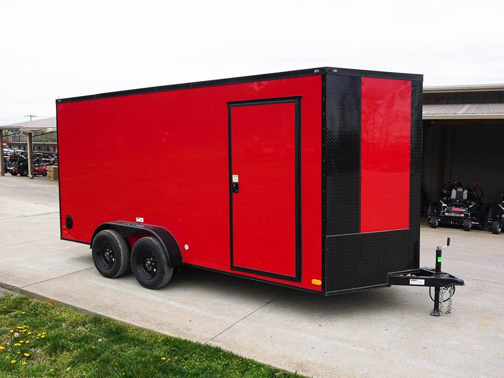 7 × 16 ft V-Nose Enclosed Trailer, photo 5