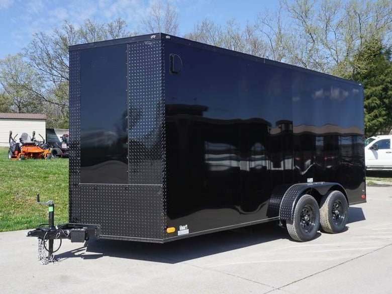 7 × 16 ft V-Nose Enclosed Trailer, photo 1