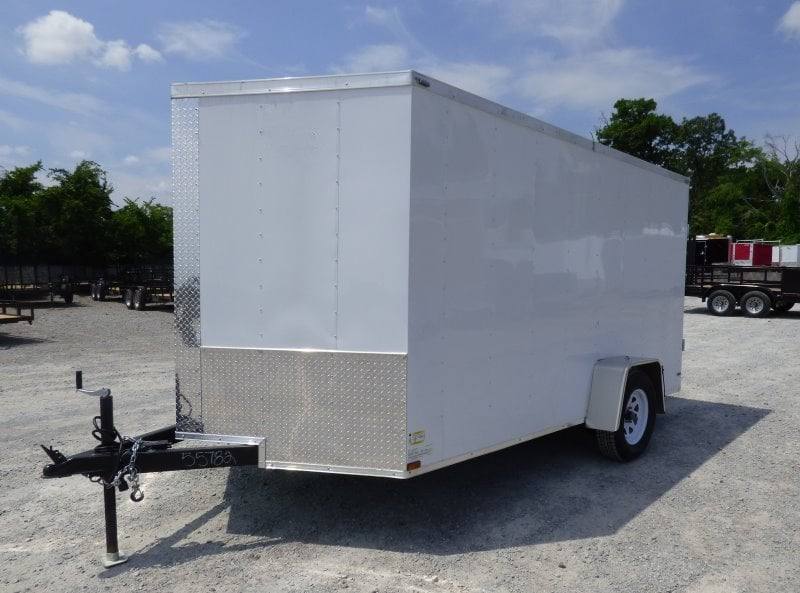 7 × 12 ft V-Nose Enclosed Trailer, photo 2