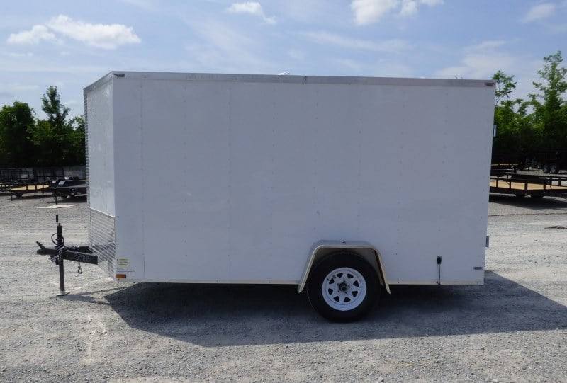 7 × 12 ft V-Nose Enclosed Trailer, photo 1