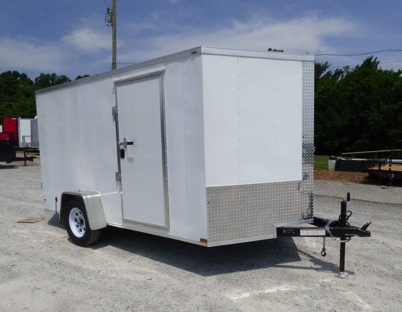 7 × 12 ft V-Nose Enclosed Trailer, photo 3