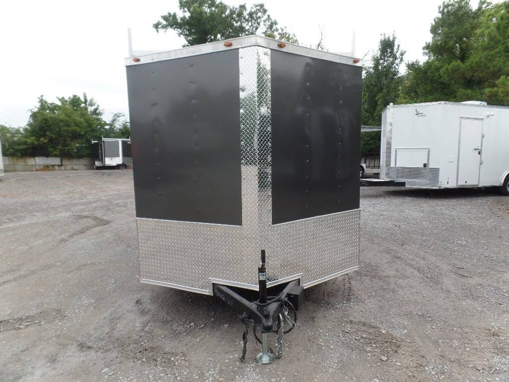 7 × 12 ft V-Nose Enclosed Trailer, photo 1