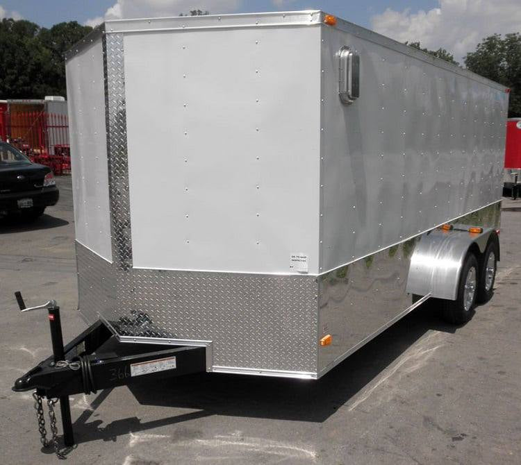 7 × 16 ft V-Nose Enclosed Trailer, photo 5