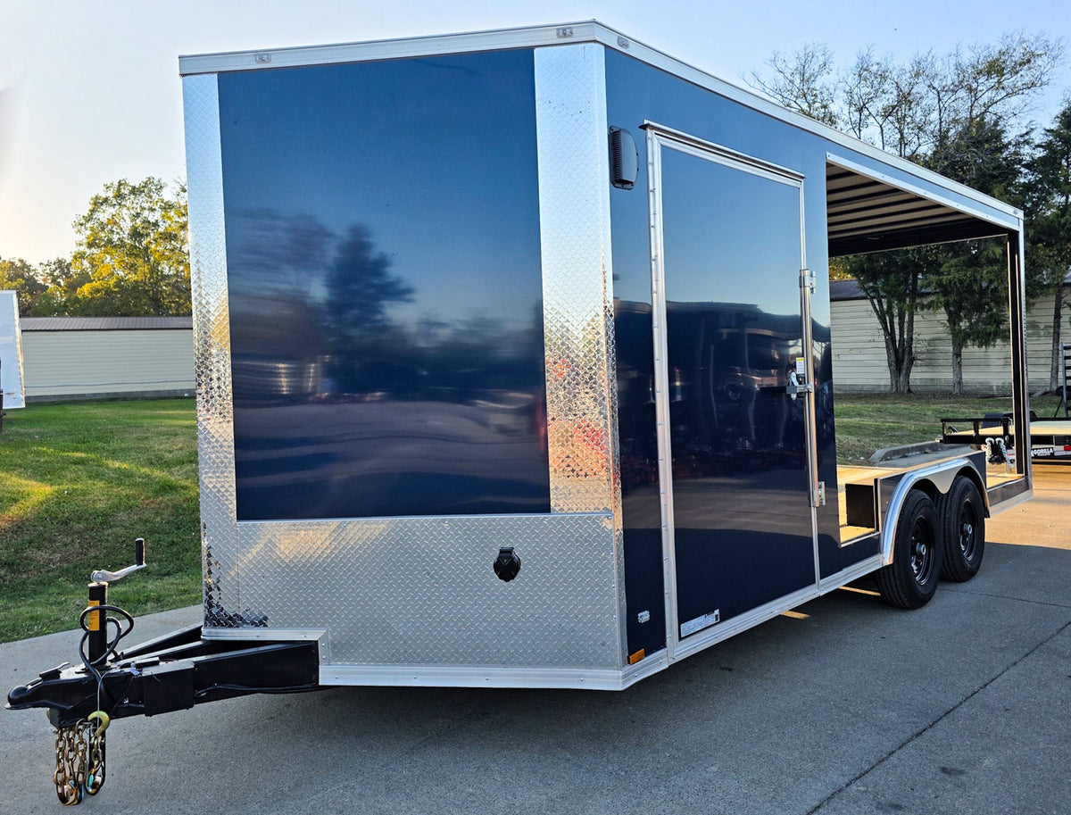 8.5 × 18 ft V-Nose Hybrid Enclosed Trailer, photo 1