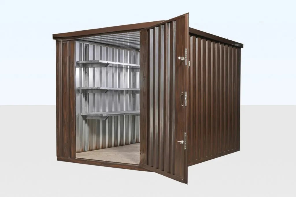 Wood-Effect Flat Packed Storage Container 2m × 2.1m, photo 3