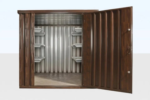 Wood-Effect Flat Packed Storage Container 2m × 2.1m, photo 1