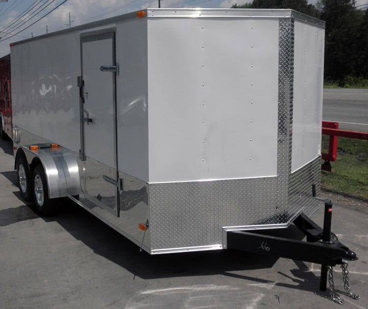7 × 16 ft V-Nose Enclosed Trailer, photo 3