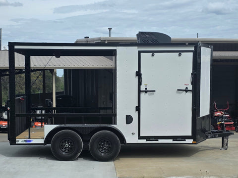 7 × 14 ft V-Nose Hybrid Enclosed Trailer, photo 1