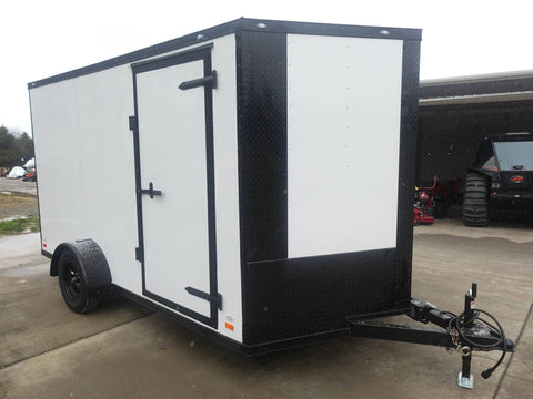 7 × 12 ft V-Nose Enclosed Trailer, photo 1