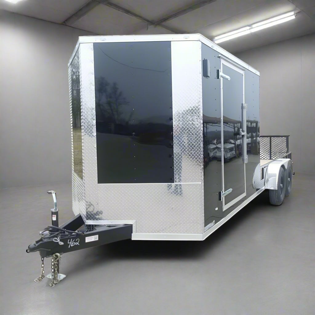7 × 20 ft V-Nose Hybrid Enclosed Trailer, photo 1