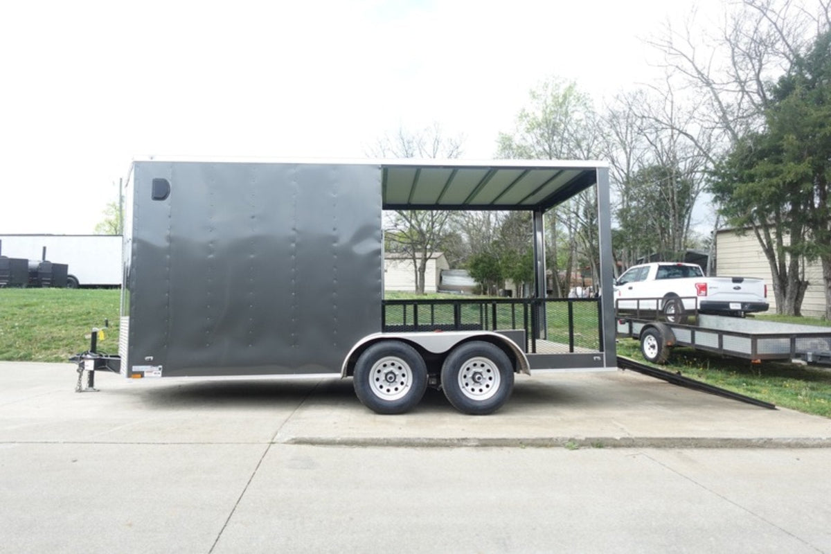7 × 16 ft V-Nose Hybrid Enclosed Trailer, photo 5