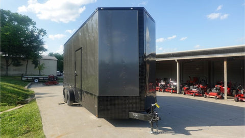7 × 20 ft V-Nose Enclosed Trailer, photo 1