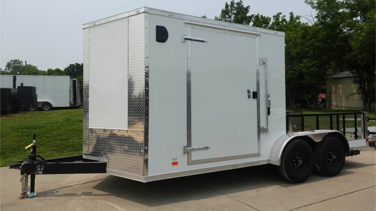 7 × 16 ft V-Nose Hybrid Enclosed Trailer, photo 1