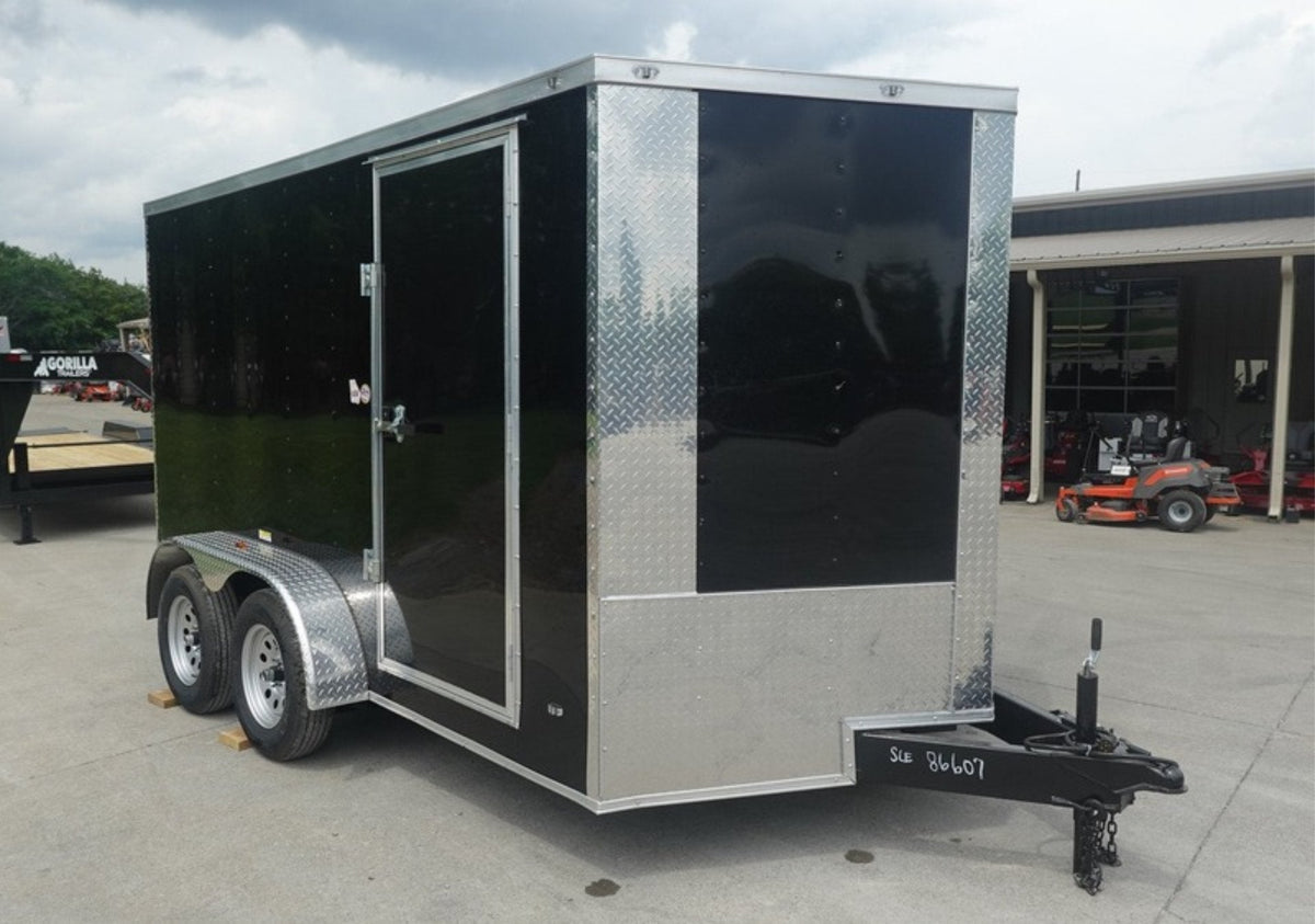 7 × 12 ft V-Nose Enclosed Trailer, photo 4