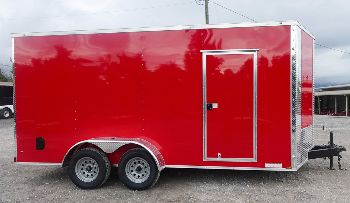 7 × 16 ft V-Nose Enclosed Trailer, photo 4