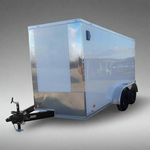 7 × 12 ft V-Nose Enclosed Trailer, photo 1