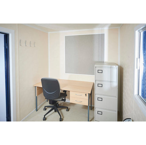 12 × 8 ft Steel Anti-Vandal Office Cabin, photo 1