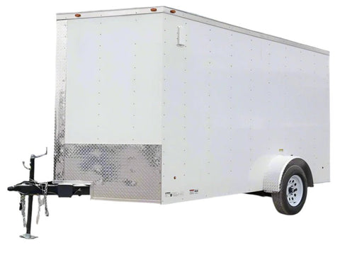 7 × 12 ft V-Nose Enclosed Trailer, photo 1