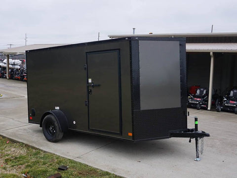 7 × 12 ft V-Nose Enclosed Trailer, photo 1