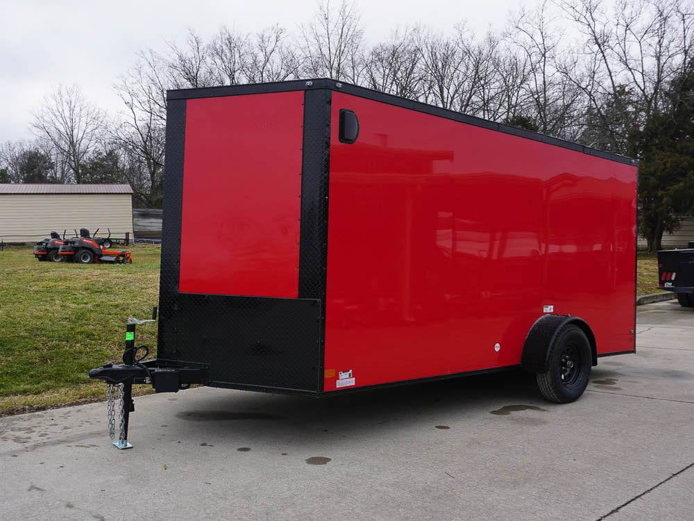 7 × 14 ft V-Nose Enclosed Trailer, photo 3