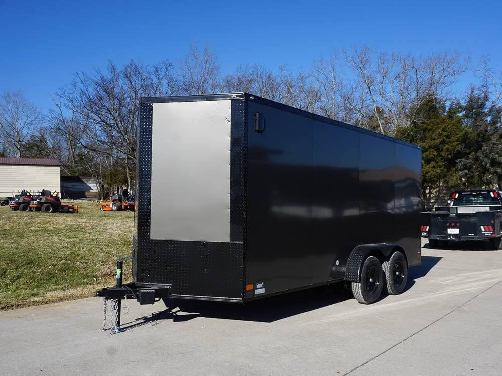 7 × 16 ft V-Nose Enclosed Trailer, photo 3