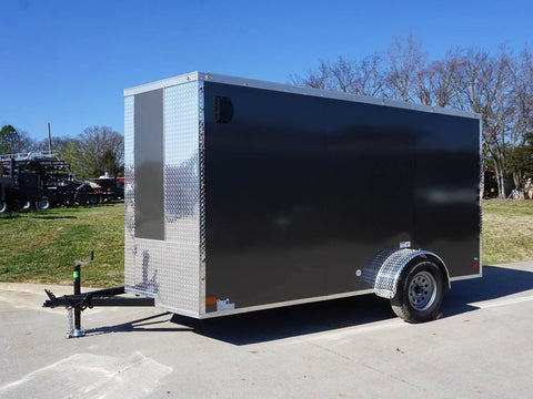 6 × 12 ft V-Nose Enclosed Trailer, photo 1