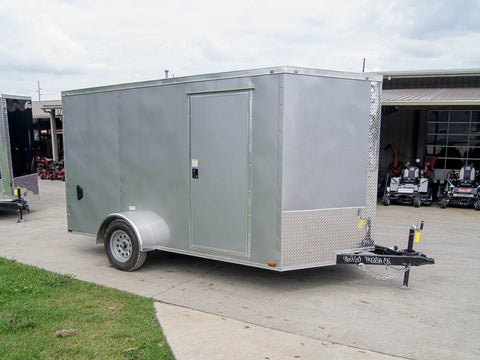 7 × 12 ft V-Nose Enclosed Trailer, photo 1