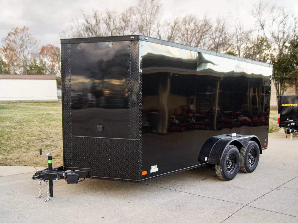 7 × 14 ft V-Nose Enclosed Trailer, photo 1