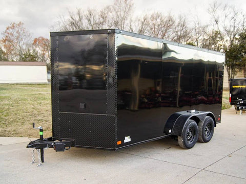 7 × 14 ft V-Nose Enclosed Trailer, photo 1