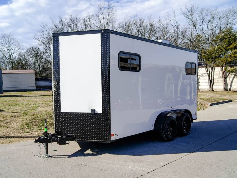 7 × 14 ft V-Nose Enclosed Trailer, photo 1
