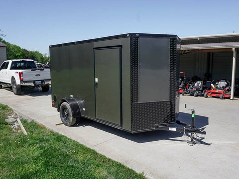 6 × 12 ft V-Nose Enclosed Trailer, photo 1