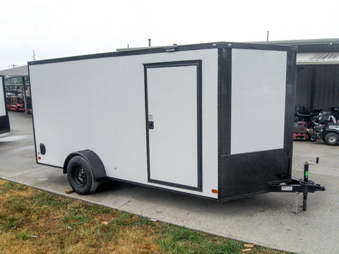 7 × 14 ft V-Nose Enclosed Trailer, photo 1