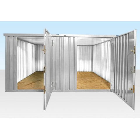 4m × 4.2m Side Linked Flat Pack Container Bundle (Galvanised), photo 1