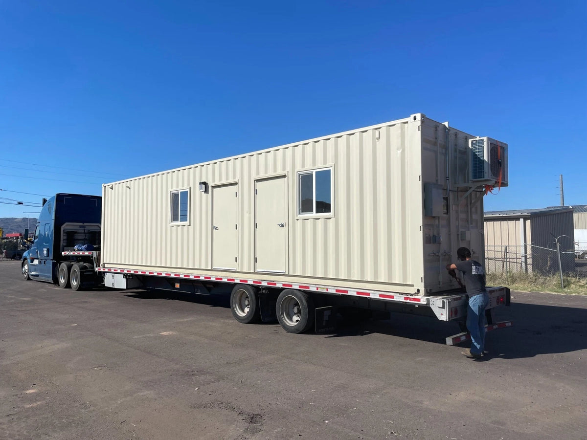 40 ft Shipping Container Office with ADA Restroom, photo 1